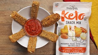 Keto Mozzarella Sticks Low Carb Gluten Free [upl. by Akcirre]