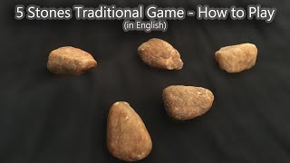 Five stones game how to play  Traditional Game [upl. by Ayatnahs131]