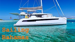 Sailing Bahamas Abacos Leopard 50 Catamaran 24 [upl. by Airdnaz421]