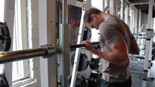 Drag Curls Smith Machine  Bicep Exercises for Men [upl. by Goodill]