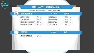 SaleMaffra Cricket Association  2nd Grade  GRAND FINAL  Maffra v Bundalaguah  Day 1 [upl. by Etteuqal]