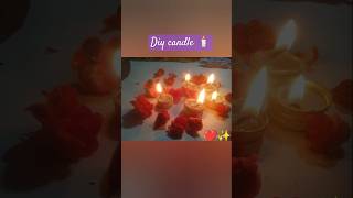 Diwali special candle making at home ✨😱diwalidecoration diwalispecial candlemaking diy shorts [upl. by Rasla]