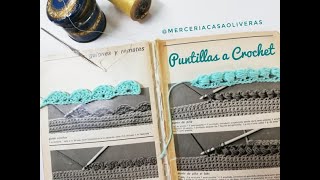 Puntillas remates terminaciones a Crochet para cualquier prenda fácil fácil para principiantes [upl. by Ebba]