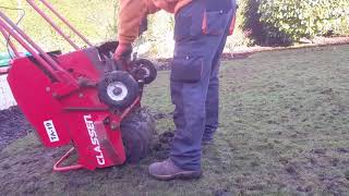 scarifying  aeration NEW CUSTOMER part 1 [upl. by Hnid]