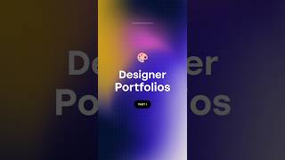 Best award winning designer portfolios part 1 🔥 shorts [upl. by Alejandra]