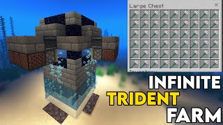 Minecraft Easy DrownedTrident Farm 1204 java edition [upl. by Une700]