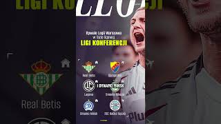 LEGIA WARSZAWA I JAGIELLONIA BIAŁYSTOK ZNAJĄ SWOICH RYWALI W LIDZE KONFERENCJI shorts [upl. by Bright75]