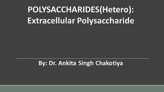 Extracellular Polysaccharides [upl. by Andriana949]