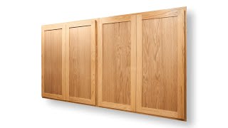 How To Make Great Looking Cabinet Doors  Kitchen Cabinets  Woodworking [upl. by Sucy]