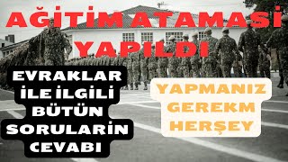 JANDARMA UZMAN ERBAŞ EĞİTİM ATAMASI YAPILDI GÖTÜRÜLECEK EVRAKLAR VE YAPILACAK İŞLEMLER uzmançavuş [upl. by Otreblada]