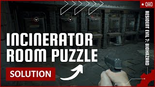 Solve Incinerator Room Puzzle  Get Dissection Room Key  Resident Evil 7 Biohazard [upl. by Gnourt]