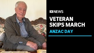 One of Australias oldest veterans content not to march on Anzac Day  ABC News [upl. by Fabria]