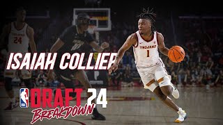 Isaiah Collier Scouting Report  2024 NBA Draft Breakdowns [upl. by Yeruoc]