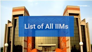 List of all IIMs Indian Institute of Management [upl. by Haas]