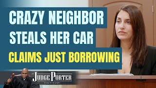 Creepy Neighbor Steals Car But Claims Just Borrowing [upl. by Orose264]