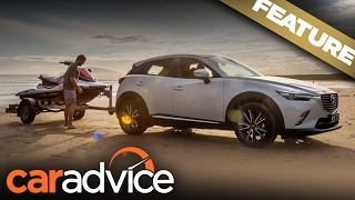 2017 Mazda CX3 and Yamaha EX Deluxe The perfect match  A CarAdvice Feature [upl. by Airahcaz676]