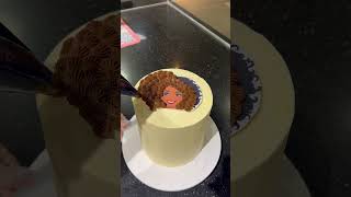 The Curly Hair Cake cake cakedecorating yummy [upl. by Tarkany]