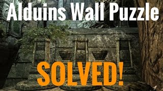 Skyrim REMASTERED  Alduins Wall PUZZLE [upl. by Courtenay]