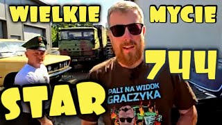 Wielkie mycie Duży Fiat Wołga i NOWY STAR 744 [upl. by Blader]