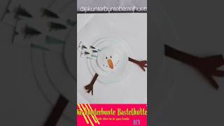 Schneemann ⛄ 😊Weihnachtskarte basteln Anleitung für Kinder  Basteln mit Kindern 🎄🎁 [upl. by Ahsiri]