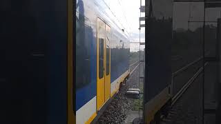 NS SNG vertrekt vanuit Station Deventer Colmschate Richting Holten Rijssen Wierden en Almelo [upl. by Nidya]