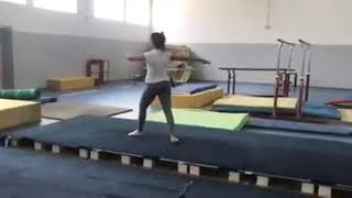 Enchaînement de gymnastique  Filles 2019 ISSEP KSAR SAID [upl. by Amitaf]