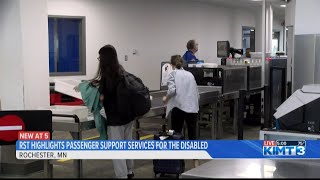 Rochester International Airport highlights passenger support services for those with a disability [upl. by Vivie]