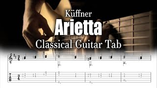 Küffner  Arietta  Classical Guitar Tab [upl. by Armallas366]