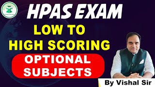 HPAS Exam  Low to High Scoring  Optional Subjects for Himachal Pradesh Exams  CivilsTap Himachal [upl. by Golightly]