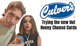 Culvers Mukbang including our review of the new Hot Honey Cheese Curds [upl. by Atsahs]