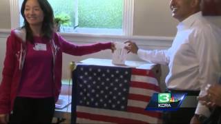 Candidate Neel Kashkari votes on Election Day in SoCal [upl. by Dave]