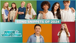 🇳🇱 Junior Songfestival 2024  Song snippets The Netherlands JESC 2024 [upl. by Filipe]