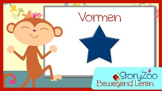 Bewegend leren  Vormen 🟢🟨🔶 [upl. by Helprin]