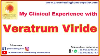 My Clinical Experience with Veratrum viride [upl. by Eidnyl315]