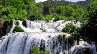 Krka Amazing Waterfalls 4k UHD Sound of Nature Waterfall Relaxation Sleep Meditation 10 hours [upl. by Geraldine]