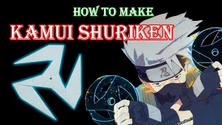 How to make Kakashi Kamui Shuriken from paper Naruto Paper Creative Master [upl. by Airolg108]