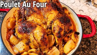 Poulet Rôti Au Four  Poulet Super Juteux  Diner Express Avec Pommes de Terre [upl. by Cuthbertson]