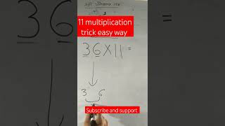 11 multiplication easy trick mathsmagictricks11 table11 multiplication tabletimes table [upl. by Farmer]