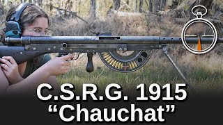 Minute of Mae French CSRG 1915 quotChauchatquot [upl. by Melamie]