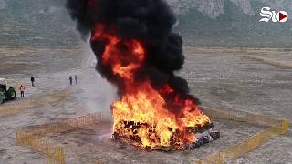 🔥Quema de droga en Coahuila para mandar un mensaje🔥 [upl. by Furnary]