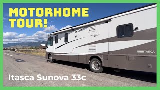 Motorhome Tour Itasca Sunova 33C by Winnebago RV Life  RV Travel  Motorhome For Sale [upl. by Idner509]