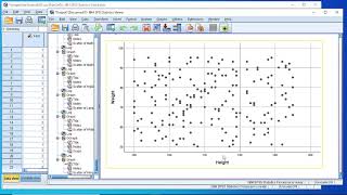 SPSS Exlpore Data  How to Create a Scatter Plot single and panel [upl. by Maroj]