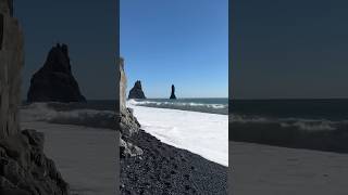 Waves of Iceland iceland blacksandbeach diamondbeach bucketlist icelandtravel [upl. by Crudden]