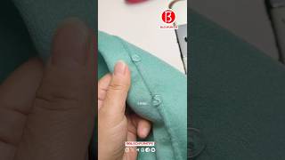 doublesided cashmere coat Button Waist Loop Neddlework Tips [upl. by Oab]