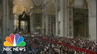 Pope Francis Holds Christmas Eve Midnight Mass From The Vatican [upl. by Jorin]