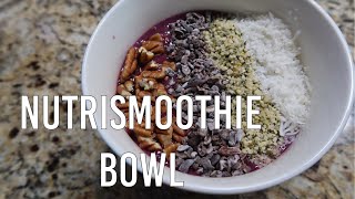 Nutrireceta Nutrismoothie Bowl Frambuesa Y Zarzamora [upl. by Ellecrag787]