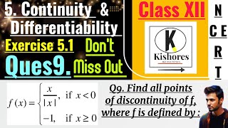 Exercise 51 Continuity And Differentiability class 12 Q9 [upl. by Reffineg]