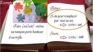 Français facile grammaire  orthographe  soi  soit [upl. by Thorn180]