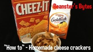 Homemade cheese crackers for toddlers  Goldfish  Cheezit  How to Recipe [upl. by Dorcy885]