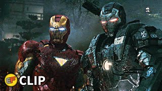 Iron Man amp War Machine vs Drones amp Vanko  Final Battle Scene  Iron Man 2 2010 Movie Clip HD 4K [upl. by Haonam]